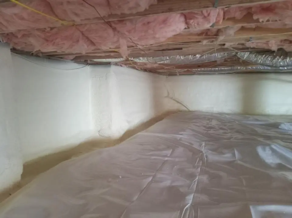 Crawl space encapsulation with closed-cell spray foam for Spray Foam Roofing in Fort Gratiot