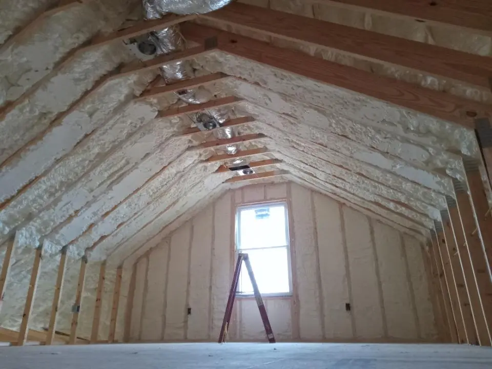 Spray foam roofing application for Roof Restoration project in Fort Gratiot